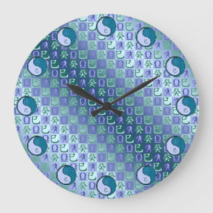 Waage & Wasser Schlange Große Wanduhr