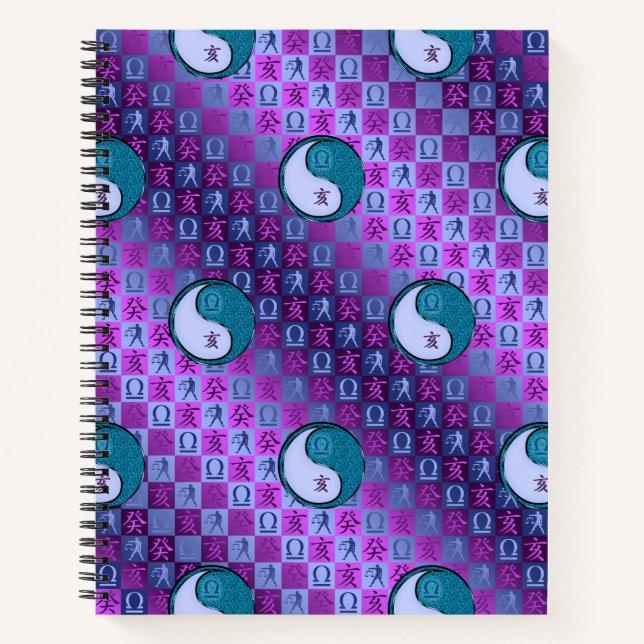 Waage & Wasser-Schwein Notizbuch (Vorderseite)
