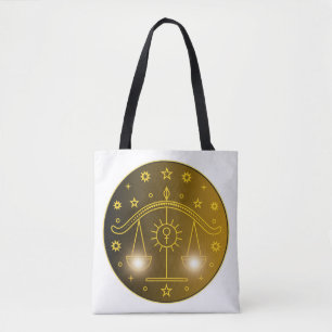 Waage-Zodiac-Emblem   Minimales Himmelssymbol