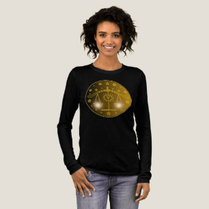 Waage-Zodiac-Emblem   Minimales Himmelsymbol Tri-Blend Shirt