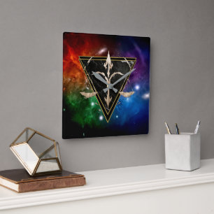 Waage Zodiaque Geschenk Astrologie Quadratische Wanduhr