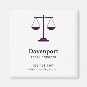 Waagen der Justiz Rechtsdienstleistungen Symbol Ge Magnet