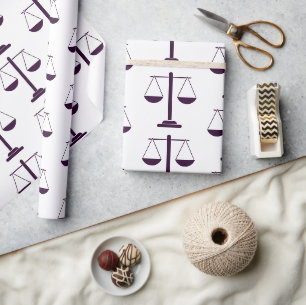Waagen der Justiz Rechtsdienstleistungen Symbol Mu Geschenkpapier