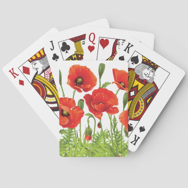 Waagrecht Spielkarten (Rückseite)
