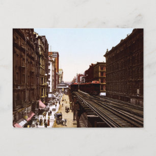 Wabash Ave North Adams Street Chicago Illinois Postkarte