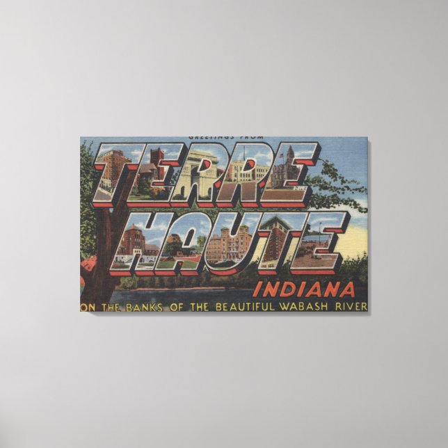 Wabash River - Große Briefszenen Leinwanddruck (Vorderseite)