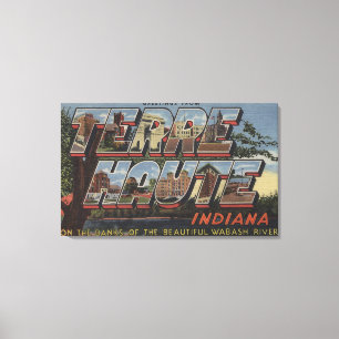 Wabash River - Große Briefszenen Leinwanddruck