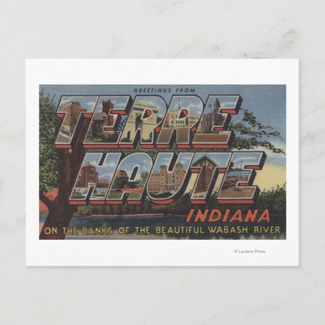 Wabash River - Große Briefszenen Postkarte (Vorderseite)