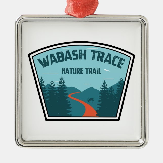 Wabash Trace Nature Trail Ornament Aus Metall (Vorne)