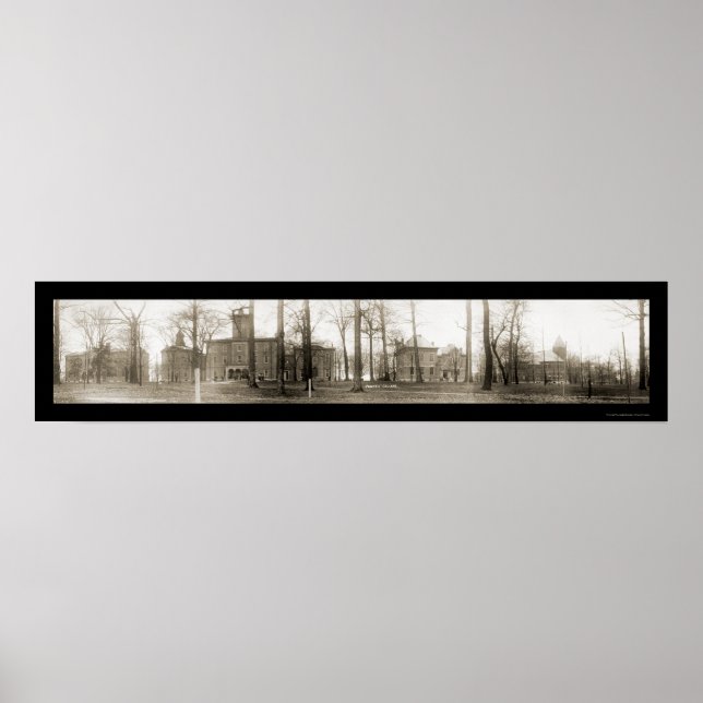 Wabash-Uni IN Foto 1909 Poster (Vorne)