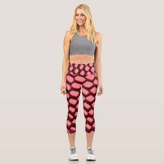 Wabendesign auf Capri Leggings