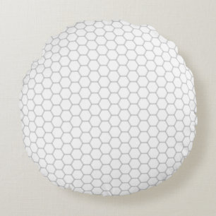 Wabenmuster Hexagon-Design Rundes Kissen