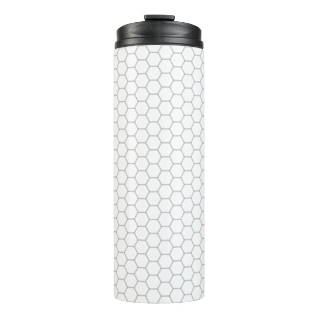 Wabenmuster Hexagon-Design Thermosbecher (Vorderseite)