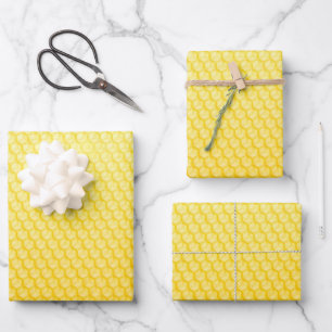 Wabenpapier Geschenkpapier Set
