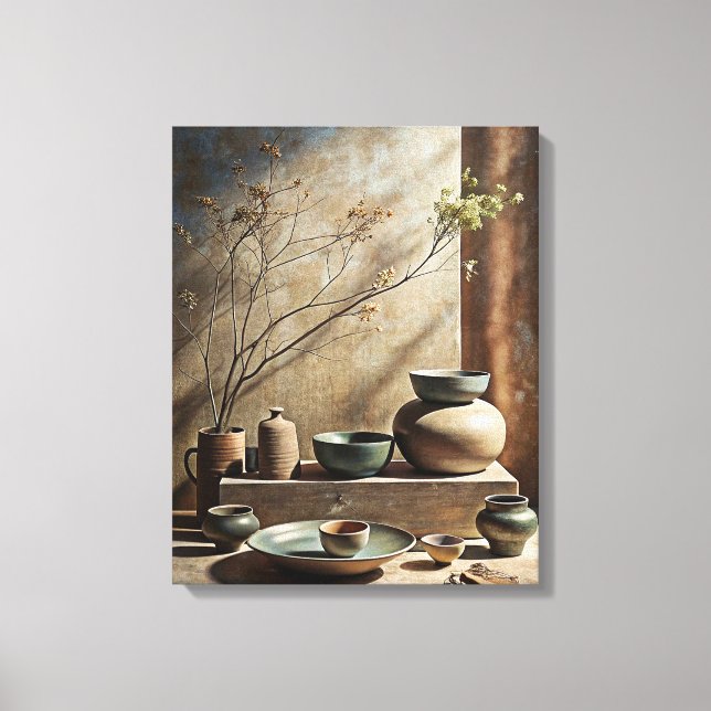 Wabi Sabi Art Leinwanddruck (Vorderseite)