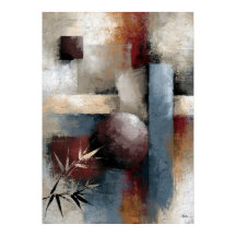 Wabi-Sabi-Bambus-Abstrakte Moderne Japanische Wand