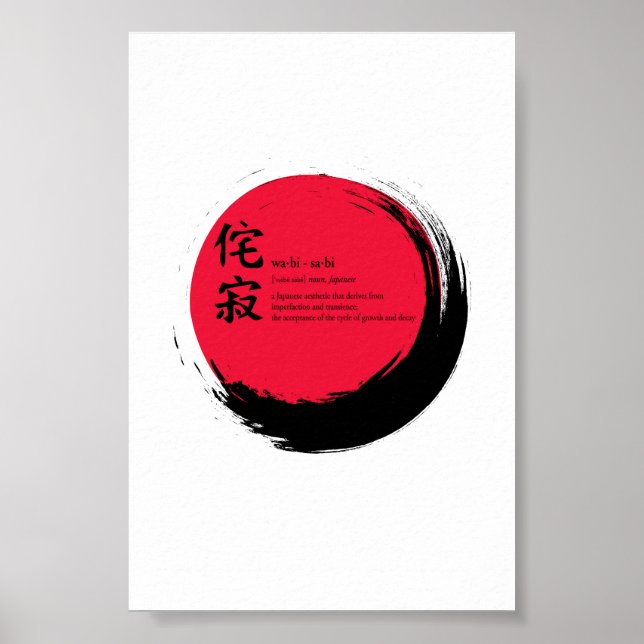 Wabi-Sabi-Definition Poster (Vorne)