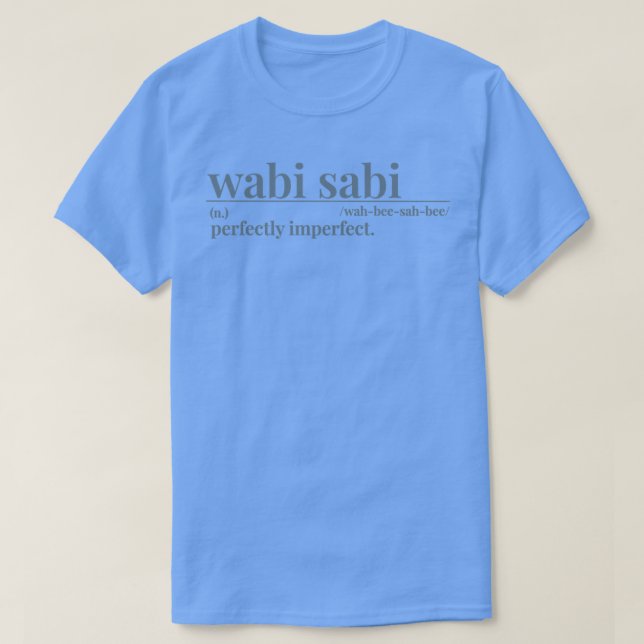 Wabi sabi Dictionary T-Shirt (Design vorne)