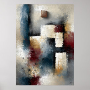 Wabi-Sabi flüchtige Samen moderne japanische Abstr Poster