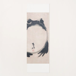 Wabi Sabi Grumpy  Frog by Hoji Japanese Sumi-e  ヨガ Yogamatte
