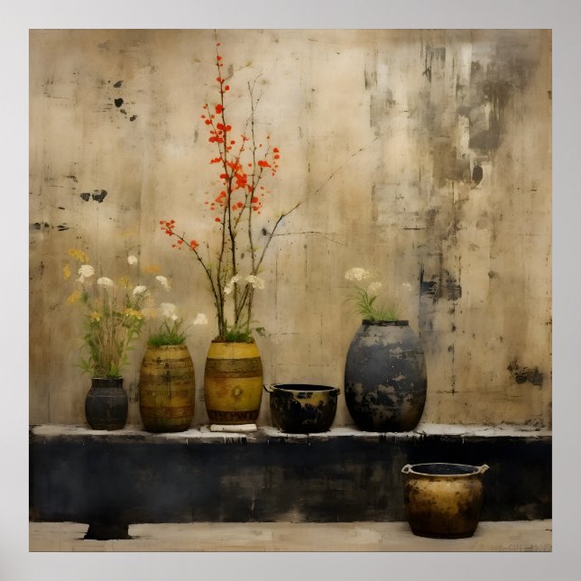 Wabi Sabi Japanisch Art Poster (Vorne)