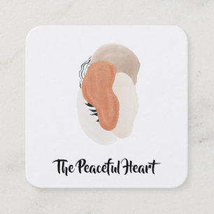 * Wabi Sabi QR Abstrakter einfacher Minimalwert AR Quadratische Visitenkarte