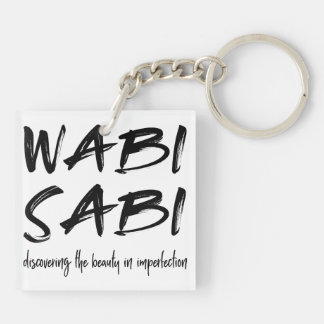 Wabi sabi schlüsselanhänger