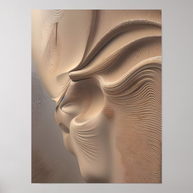 Wabi Sabi Wall für eine ruhige Zuhause Poster (Vorne)