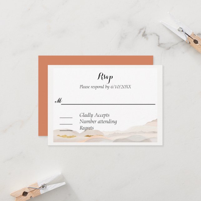 Wabi Sabi Watercolor Kanji UAWG (Vorderseite/Rückseite Beispiel)