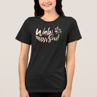 Wabi Soul – Minimale unvollkommene Ruhe Tri-Blend Shirt