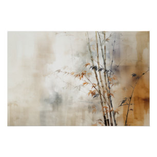 Wabisabi Aesthetic Bamboo Poster