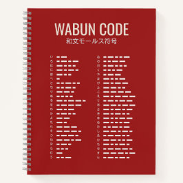 Wabun Code 和文モールス符号 Spiral Notizbuch
