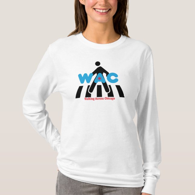 WAC Crosswalk Langärmeliges T-Shirt (Vorderseite)