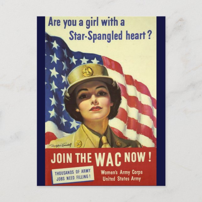 WAC-Rekrutierungspapier Postkarte (Vorderseite)