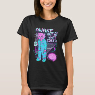 Wach, aber um welchen Preis Glitch-Katze Kaffeelie T-Shirt