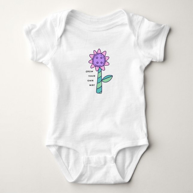 "Wach auf deine eigene Weise"  Baby Strampler (Vorderseite)