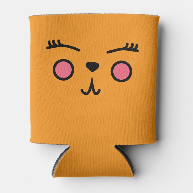 Wach auf Fuchs Coozie Dosenkühler (Vorderseite)