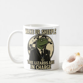 Wach auf, Schäfchen - Echsenherrscher Parodie Kaffeetasse
