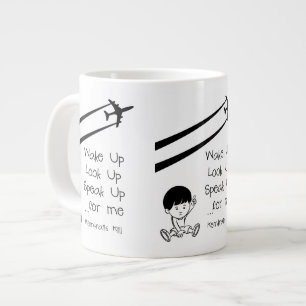 Wach auf, schau auf, sprich aus für mich Chemtrail Jumbo-Tasse
