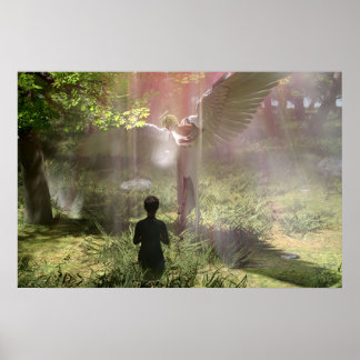 Wachen Angel Daz Studio Digitale Kunst Poster