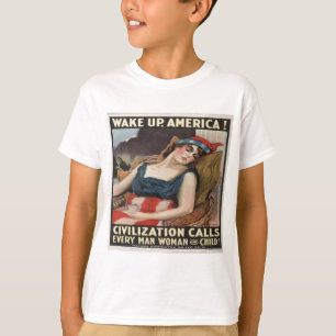 WACHEN SIE AMERIKA AUF T-Shirt