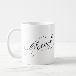 Wachen Sie auf und reiben Sie Kaffee-Tasse Tasse