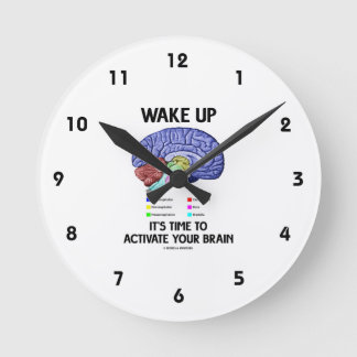 Wachen Sie es ist Zeit, Ihr Gehirn (auf Spaß) zu Runde Wanduhr