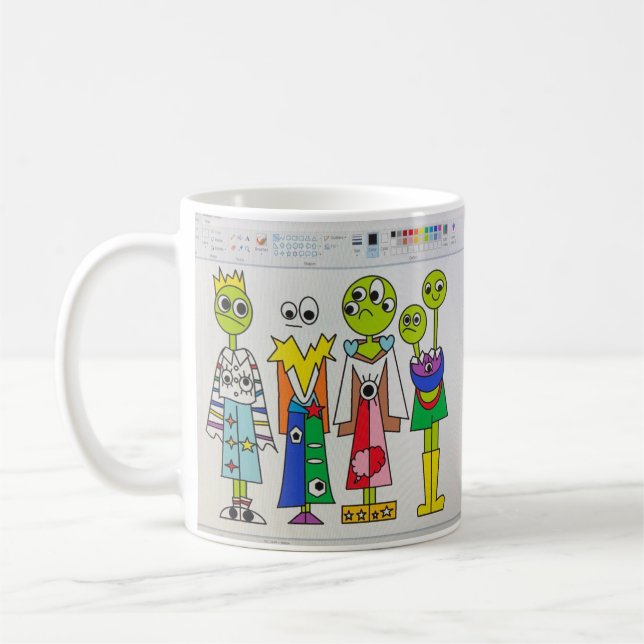 Wachen Sie in der Art-Tasse auf Kaffeetasse (Links)