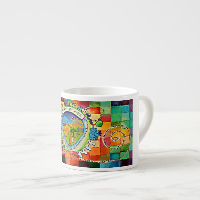 Wachen Sie mit der FarbTasse auf! Espressotasse (Vorderseite Rechts)