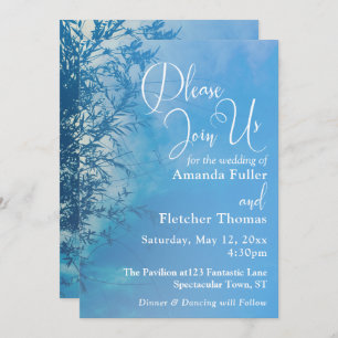 Wachen Willow Ethereal Dreamy Sky Hochzeit 2 Einladung