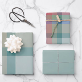Wacholder-Geschenkpapier-Set mit 3 flachen Bögen Geschenkpapier Set