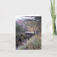 Wachposten-Brücken-Herbstlaub Notecard
