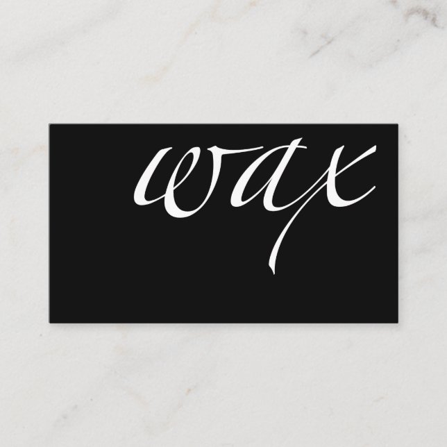 Wachs: Brasilianische Wax Loyalty Card Treuekarte (Vorderseite)