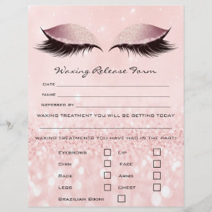 Wachs-Enthaarungs-Haftungsausschluss Freigabe Pink Flyer